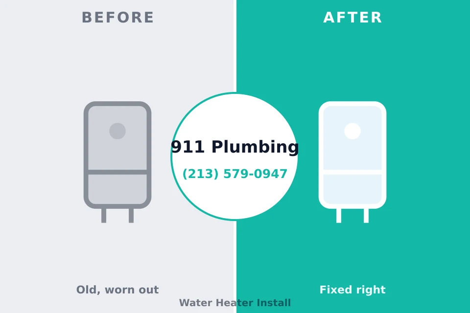 Before and after: plumbing company Paxton, IL
